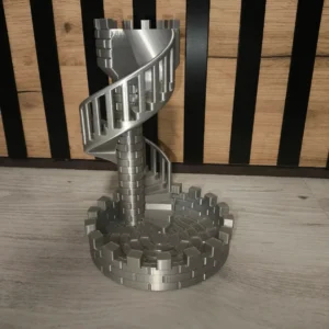 Escalera de dados en forma de castillo para jugar juegos de rol